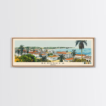 Load image into Gallery viewer, Benguela, Angola Panoramic Canvas Print, Benguela, Angola Painting, Angola Art, Benguela Travel Poster, Travel Art, Vacation Gift

