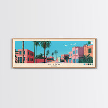 Load image into Gallery viewer, Blida, Algeria Panoramic Canvas Print, Blida, Algeria Painting, Algeria Art, Blida Travel Poster, Travel Art, Housewarming Gift
