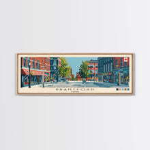 Load image into Gallery viewer, Brantford, Canada Panoramic Canvas Print, Brantford, Canada Painting, Canada Art, Brantford Travel Poster, Travel Art, Living Room Painting
