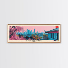 Cargar imagen en el visor de la galería, Changsha, China Panoramic Canvas Print, Changsha, China Painting, China Art, Changsha Travel Poster, Travel Art, Housewarming Gift
