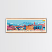 Load image into Gallery viewer, Cobija, Bolivia Panoramic Canvas Print, Cobija, Bolivia Painting, Bolivia Art, Cobija Travel Poster, Travel Art, Vacation Gift
