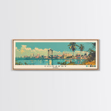 Cargar imagen en el visor de la galería, Conakry, Guinea Panoramic Canvas Print, Conakry, Guinea Painting, Guinea Art, Conakry Travel Poster, Travel Art, Vacation Gift
