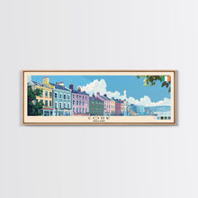 Cargar imagen en el visor de la galería, Cork, Ireland Panoramic Canvas Print, Cork, Ireland Painting, Ireland Art, Cork Travel Poster, Travel Art, Guest Room Painting
