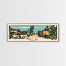 Load image into Gallery viewer, Daloa, Ivory Coast Panoramic Canvas Print, Daloa, Ivory Coast Painting, Ivory Coast Art, Daloa Travel Poster, Travel Art, Living Room Painting
