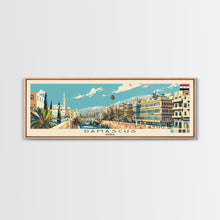 Load image into Gallery viewer, Damascus, Syria Panoramic Canvas Print, Damascus, Syria Painting, Syria Art, Damascus Travel Poster, Travel Art, Guest Room Painting
