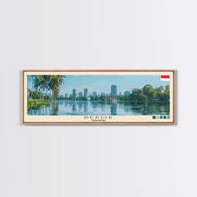 Load image into Gallery viewer, Depok, Indonesia Panoramic Canvas Print, Depok, Indonesia Painting, Indonesia Art, Depok Travel Poster, Travel Art, Guest Room Painting

