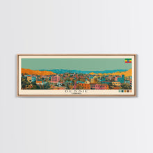 Load image into Gallery viewer, Dessie, Ethiopia Panoramic Canvas Print, Dessie, Ethiopia Painting, Ethiopia Art, Dessie Travel Poster, Travel Art, Housewarming Gift
