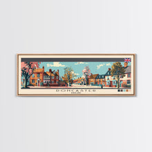 Load image into Gallery viewer, Doncaster, England Panoramic Canvas Print, Doncaster, England Painting, England Art, Doncaster Travel Poster, Travel Art, Guest Room Painting
