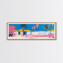 Load image into Gallery viewer, Ecatepec, Mexico Panoramic Canvas Print, Ecatepec, Mexico Painting, Mexico Art, Ecatepec Travel Poster, Travel Art, Guest Room Painting
