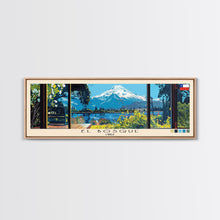 Load image into Gallery viewer, El Bosque, Chile Panoramic Canvas Print, El Bosque, Chile Painting, Chile Art, El Bosque Travel Poster, Travel Art, Guest Room Painting
