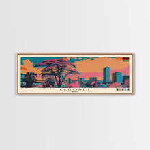 Load image into Gallery viewer, Eldoret, Kenya Panoramic Canvas Print, Eldoret, Kenya Painting, Kenya Art, Eldoret Travel Poster, Travel Art, Guest Room Painting
