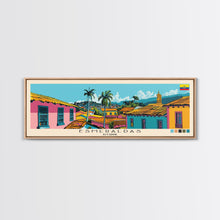 Load image into Gallery viewer, Esmeraldas, Ecuador Panoramic Canvas Print, Esmeraldas, Ecuador Painting, Ecuador Art, Esmeraldas Travel Poster, Travel Art, Guest Room Painting
