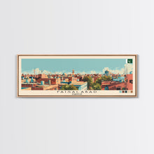 Carregar imagem no visualizador da galeria, Faisalabad, Pakistan Panoramic Canvas Print, Faisalabad, Pakistan Painting, Pakistan Art, Faisalabad Travel Poster, Travel Art, Living Room Painting
