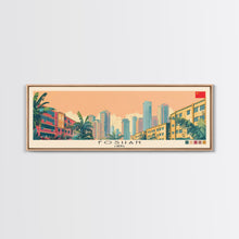 Load image into Gallery viewer, Foshan, China Panoramic Canvas Print, Foshan, China Painting, China Art, Foshan Travel Poster, Travel Art, Vacation Gift
