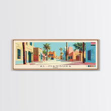 Carregar imagem no visualizador da galeria, al-Mansura, Egypt Panoramic Canvas Print, al-Mansura, Egypt Painting, Egypt Art, al-Mansura Travel Poster, Travel Art, Vacation Gift
