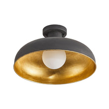 Load image into Gallery viewer, 1-Light Industrial Flush Mount Ceiling Light
