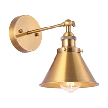 Load image into Gallery viewer, 1-Light Rhem Brass Wall Sconce Light
