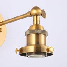 Load image into Gallery viewer, 1-Light Rhem Brass Wall Sconce Light
