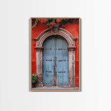 Cargar imagen en el visor de la galería, Change1 Indian Wall Art, Colorful Indian Doors, Framed Canvas Print, Painting Print, Traditional Hindu Architecture, Ready To Hang
