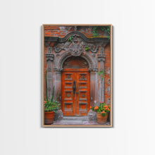 Cargar imagen en el visor de la galería, Change23. Mexican Wall Art, Framed Canvas Print, Old Town Mexico Architecture Wall Art, Framed Art

