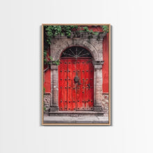 Cargar imagen en el visor de la galería, Change1 Mexican Wall Art, Framed Canvas Print, Old Town Mexico Architecture Wall Art, Framed Art
