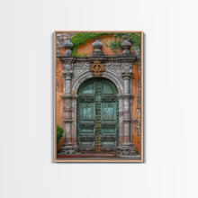 Cargar imagen en el visor de la galería, Change23 Hacienda Architecture Framed Canvas Print, Mexican Wall Art, Art of Mexico, Original Artwork, Wood Framed Ready To Hang
