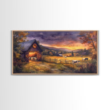 Cargar imagen en el visor de la galería, Christmas decor farmhouse, canvas print, Christmas home decor, extra large Christmas decor, rustic Christmas art, holiday wall art
