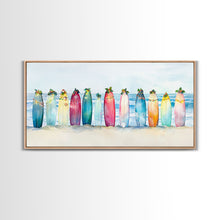 Cargar imagen en el visor de la galería, Christmas beach art, tropical Christmas decor, canvas print, Christmas wall art, beach Christmas decor, holiday wall art
