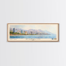 Load image into Gallery viewer, Acapulco, Chile Watercolor Beach Print, Vacation Gift, Chile Wall Art, Beach Painting, Beach Decor, Beach Painting
