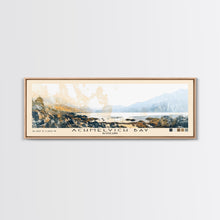 Load image into Gallery viewer, Achmelvich Bay, Scotland Watercolor Print, Vacation Gift, Scotland Wall Art, Beach Painting, Beach Decor, Large Wall Art, Wood Frame Art
