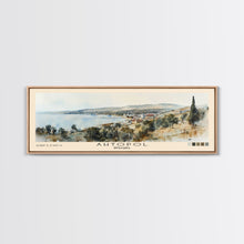Load image into Gallery viewer, Ahtopol, Bulgaria Watercolor Beach Print, Vacation Gift, Bulgaria Wall Art, Beach Painting, Beach Decor, Beach Painting
