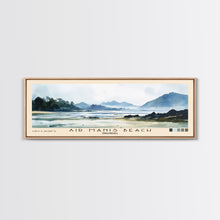 Carregar imagem no visualizador da galeria, Air Manis Beach, Indonesia Watercolor Beach Print, Vacation Gift, Indonesia Wall Art, Framed Canvas Print, Framed Beach Painting
