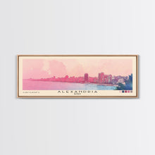 Load image into Gallery viewer, Alexandria, Egypt Watercolor Beach Print, Vacation Gift, Egypt Wall Art, Beach Painting, Beach Decor, Beach Painting
