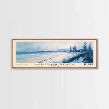 Carregar imagem no visualizador da galeria, Almonta Beach, Australia Watercolor Beach Print, Vacation Gift, Australia Wall Art, Framed Canvas Print, Framed Beach Painting
