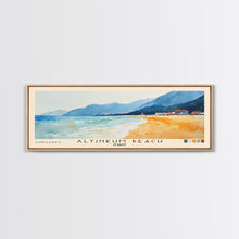 Load image into Gallery viewer, Altinkum Beach, Turkey Watercolor Beach Print, Vacation Gift, Turkey Wall Art, Beach Painting, Beach Decor, Beach Painting
