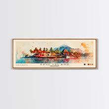 Load image into Gallery viewer, Apo Island, Philippines Watercolor Beach Print, Vacation Gift, Philippines Wall Art, Beach Painting, Beach Decor, Beach Painting
