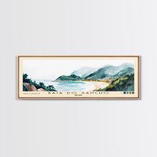 Load image into Gallery viewer, Baía do Sancho, Brazil Watercolor Beach Print, Vacation Gift, Brazil Wall Art, Beach Painting, Beach Decor, Beach Painting
