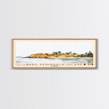 Load image into Gallery viewer, Barú Peninsula-Island, Colombia Watercolor Beach Print, Vacation Gift, Colombia Wall Art, Beach Painting, Beach Decor, Beach Painting
