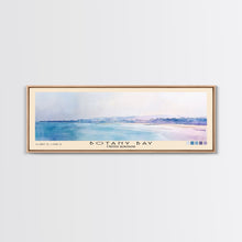 Load image into Gallery viewer, Botany Bay, United Kingdom Watercolor Print, Vacation Gift, United Kingdom Wall Art, Beach Painting, Beach Decor, Large Wall Art, Wood Frame Art
