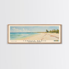 Carregar imagem no visualizador da galeria, Cabbage Beach, Paradise Island, Bahamas Watercolor Beach Print, Vacation Gift, Paradise Island, Bahamas Wall Art, Framed Canvas Print, Framed Beach Painting
