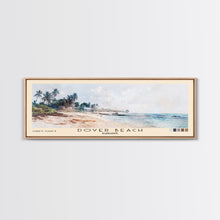 Load image into Gallery viewer, Dover Beach, Barbados Watercolor Beach Print, Vacation Gift, Barbados Wall Art, Framed Canvas Print, Framed Beach Painting
