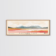 Load image into Gallery viewer, Eastern Cape, Coffee Bay Watercolor Print, Vacation Gift, Coffee Bay Wall Art, Beach Painting, Beach Decor, Large Wall Art, Wood Frame Art
