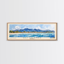 Load image into Gallery viewer, Gili Islands, Indonesia Watercolor Beach Print, Vacation Gift, Indonesia Wall Art, Beach Painting, Beach Decor, Beach Painting
