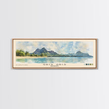 Load image into Gallery viewer, Gris Gris, Mauritius Watercolor Beach Print, Vacation Gift, Mauritius Wall Art, Beach Painting, Beach Decor, Beach Painting
