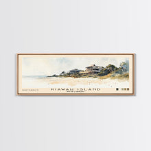 Cargar imagen en el visor de la galería, Kiawah Island, South Carolina Watercolor Print, Vacation Gift, South Carolina Wall Art, Beach Painting, Beach Decor, Large Wall Art, Wood Frame Art
