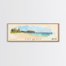Load image into Gallery viewer, Liku Beach, Fiji Watercolor Print, Vacation Gift, Fiji Wall Art, Beach Painting, Beach Decor, Beach Or Lakehouse Art
