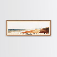 Load image into Gallery viewer, Whitstable beach, United Kingdom Watercolor Beach Print, Vacation Gift, United Kingdom Wall Art, Beach Painting, Beach Decor, Beach Painting
