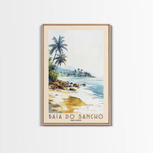 Load image into Gallery viewer, Baía do Sancho, Brazil Watercolor Beach Print, Vacation Gift, Brazil Wall Art, Beach Painting, Beach Decor, Beach Painting
