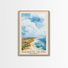 Load image into Gallery viewer, Bazaruto Island, Mozambique Watercolor Beach Print, Vacation Gift, Mozambique Wall Art, Beach Painting, Beach Decor, Beach Painting
