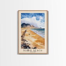 Load image into Gallery viewer, Búðir Beach, Iceland Watercolor Beach Print, Vacation Gift, Iceland Wall Art, Beach Painting, Beach Decor, Beach Painting
